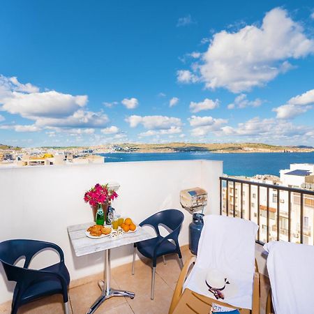 Penthouse With Seaview Terrace Apartment St. Paul's Bay Bagian luar foto